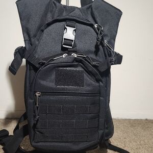 Tactical Outdoor Hydration Backpack - Black